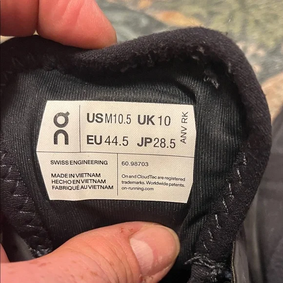 On Running Cloud X Men's Black and Blue Athletic Shoes - Picture 2 of 6